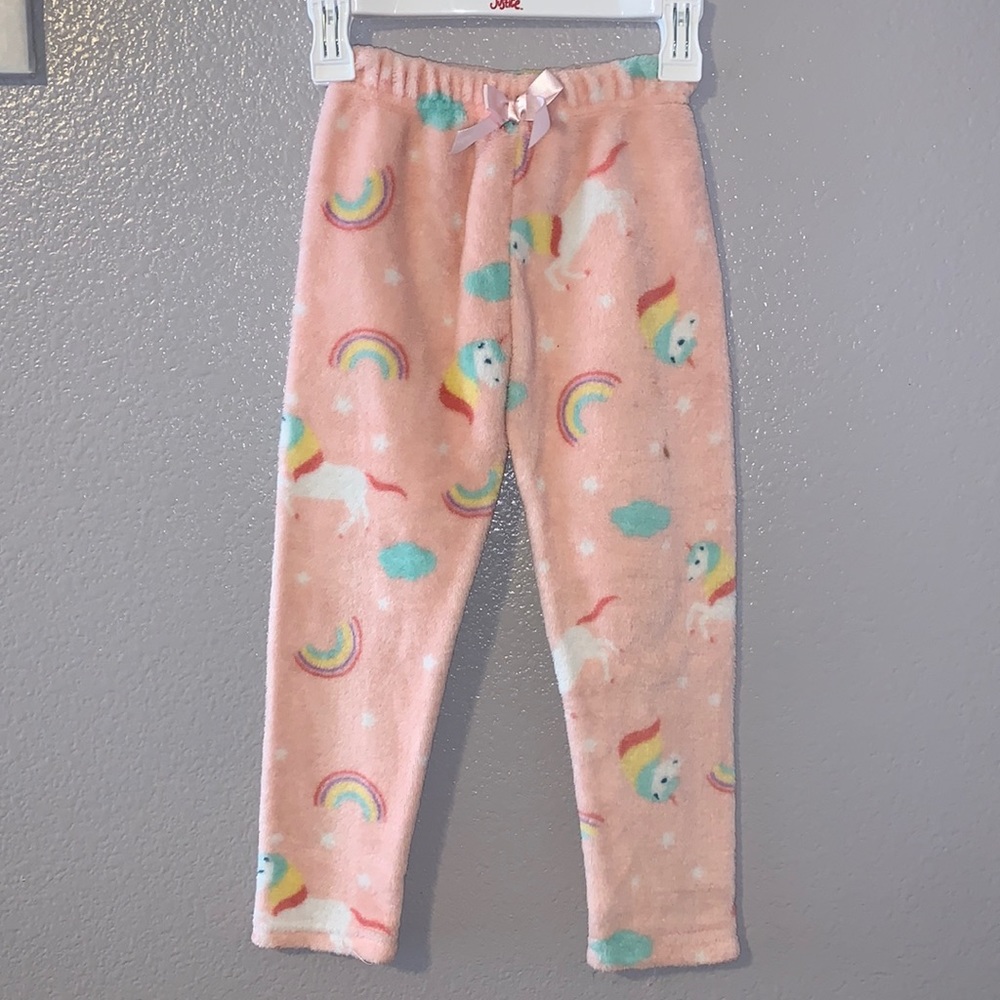 Bmagical by Btween pink unicorn plush pajama pants